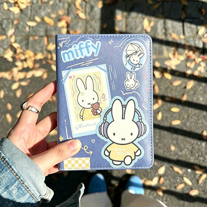 Vintage Leather Journal Notebook - Vintage Denim Miffy Tavşan Deri Defter