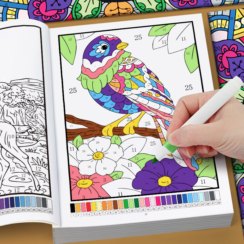 Yetişkinler İçin Renkli Sayıla - Adult Coloring Book Stress Relief incelemesi ve fiyatı