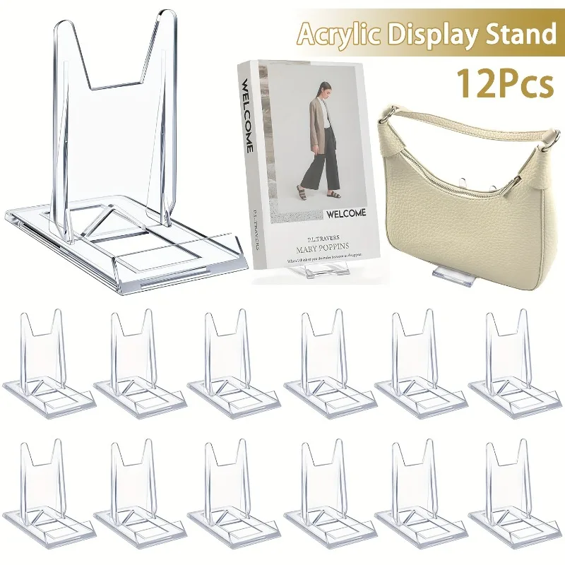 5/12 adet Şeffaf Akrilik Teşhi - Clear Acrylic Book Stand Holder incelemesi ve fiyatı