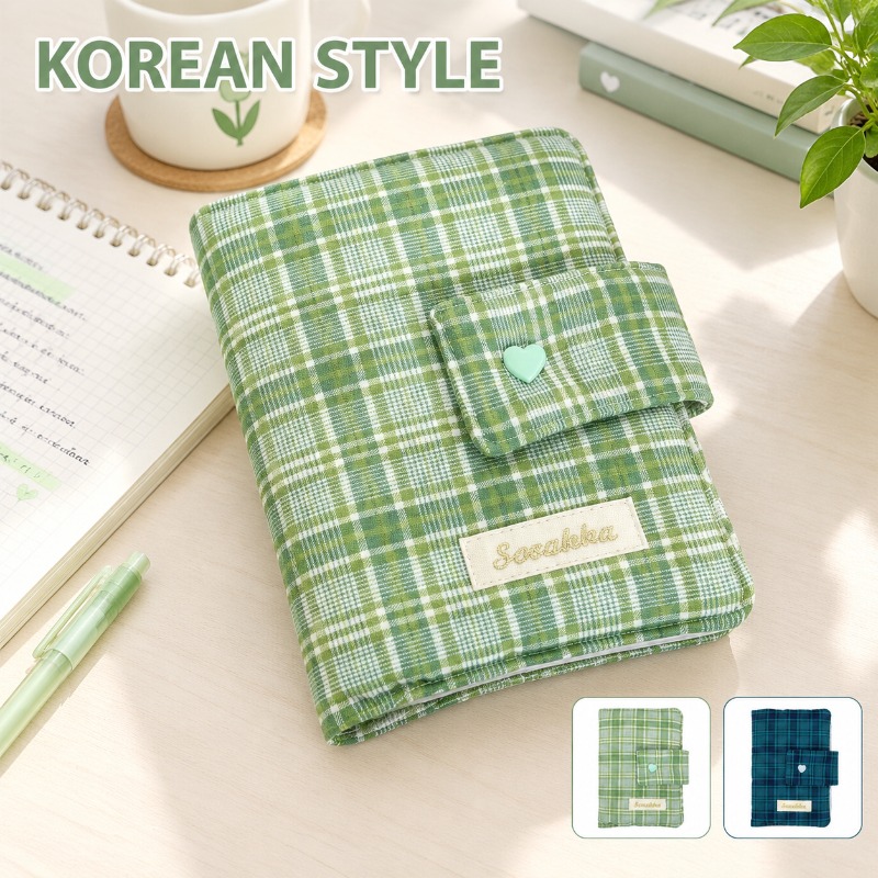 Yeşil Beyaz Gingham Desenli El - Stationery Books incelemesi ve fiyatı