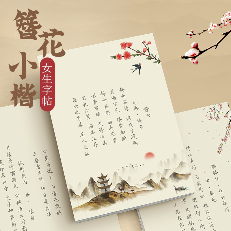 Saç Tokası Çiçeği Küçük Kai Şa - Chinese Calligraphy Practice Book incelemesi ve fiyatı