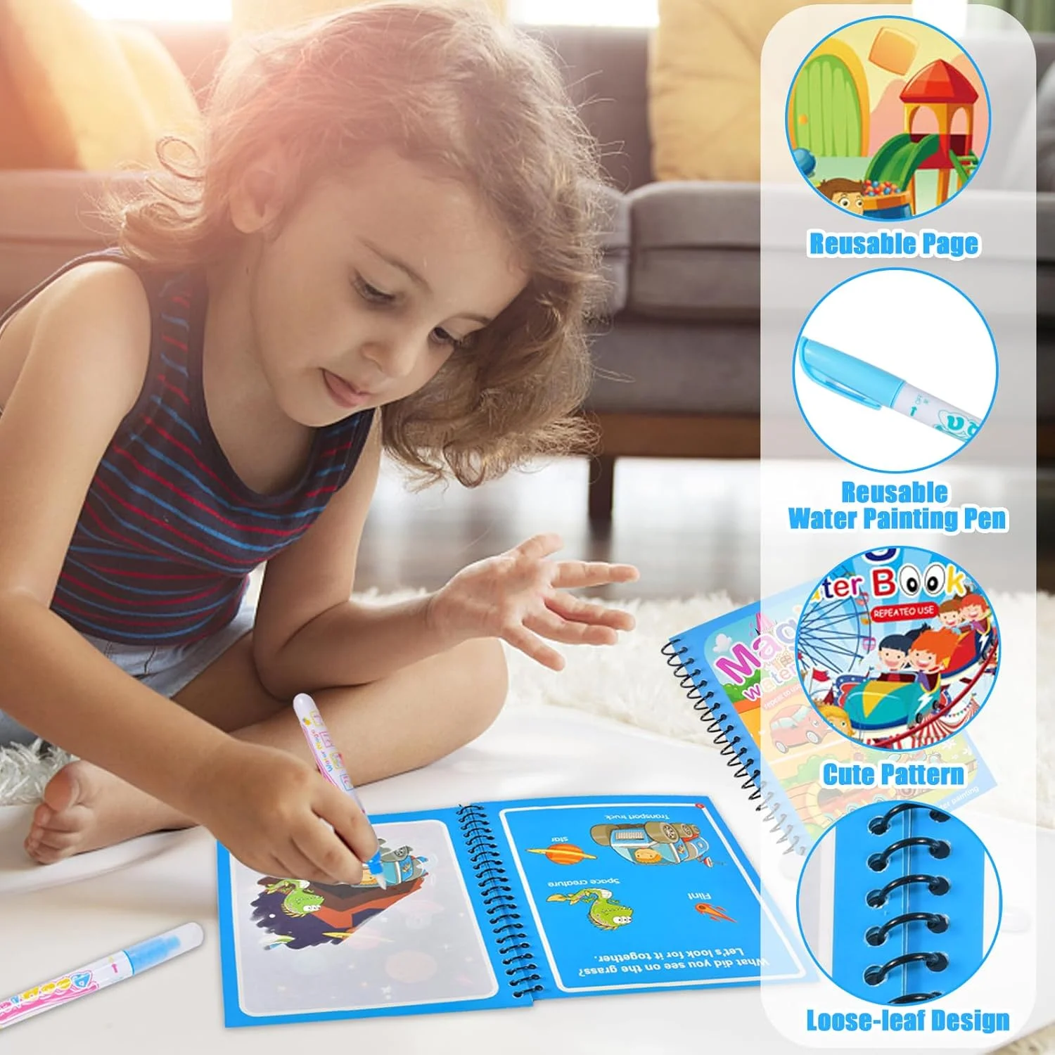 Yeniden Kullanılabilir Boyama  - Reusable Water Magic Coloring Book incelemesi ve fiyatı