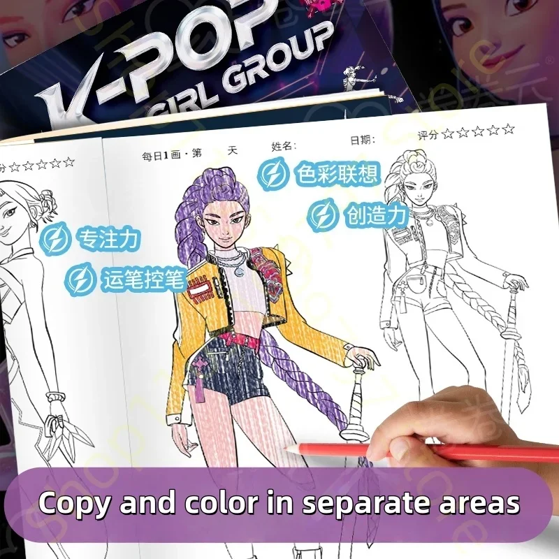 Anime Kızlar Lumi Mila Zoi Avc - Adult Coloring Book Stress Relief incelemesi ve fiyatı